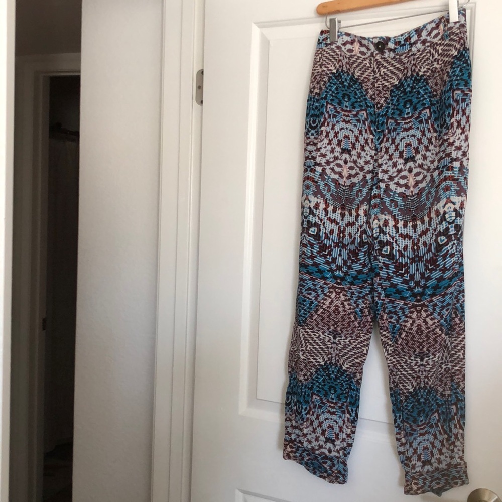 Anthropology Boho Cuffed Pants